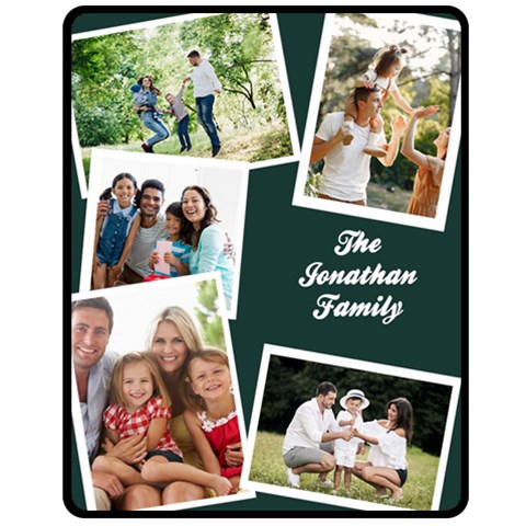 Family Name Medium Blanket By Joe 60 x50  Blanket Front