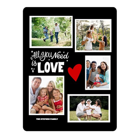 Family Name Small Blanket By Joe 50 x40  Blanket Front