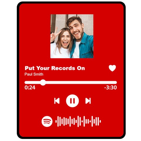 Music Player Medium Blanket By Joe 60 x50  Blanket Front