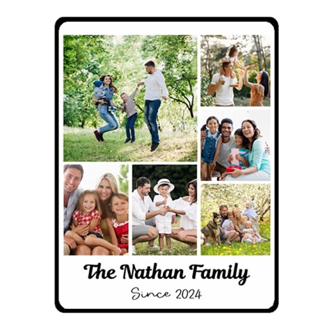 Family Name Small Blanket By Joe 50 x40  Blanket Front