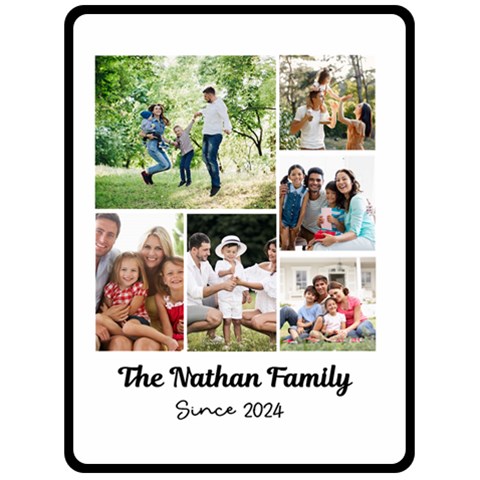 Family Name Large Blanket By Joe 80 x60  Blanket Front