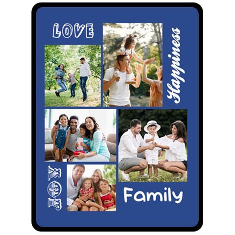 Personalized Family Large Blanket By Joe 80 x60  Blanket Front