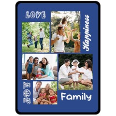 Personalized Family Large Blanket - Fleece Blanket (Large)