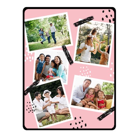 Family Photo Small Blanket By Joe 50 x40  Blanket Front