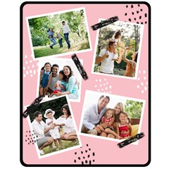 Family Photo Medium Blanket - Fleece Blanket (Medium)