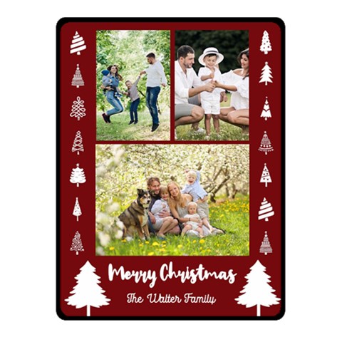 Christmas Family Small Blanket By Joe 50 x40  Blanket Front
