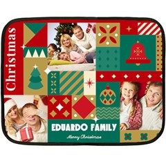 xmas photo graphic - Fleece Blanket (Mini)