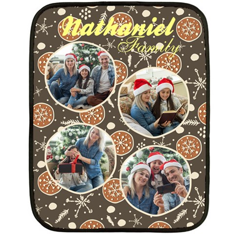 Xmas Photo Blanket By Oneson 35 x27  Blanket