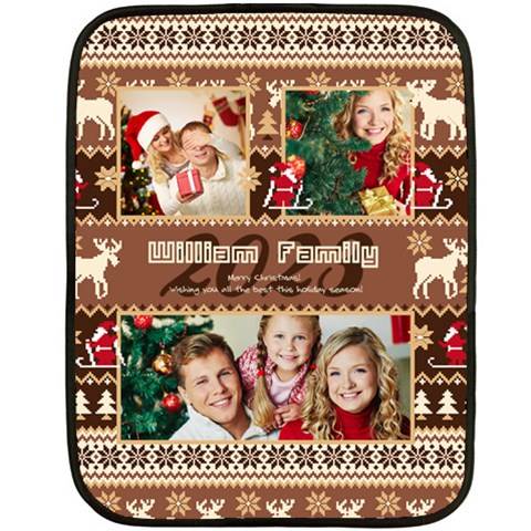 Xmas Photo Blanket By Oneson 35 x27  Blanket