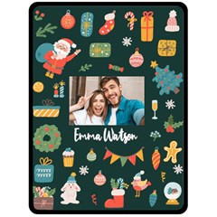 Personalized Christmas Large Blanket - Fleece Blanket (Large)