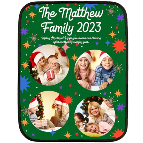 Xmas Photo Blanket By Oneson 35 x27  Blanket