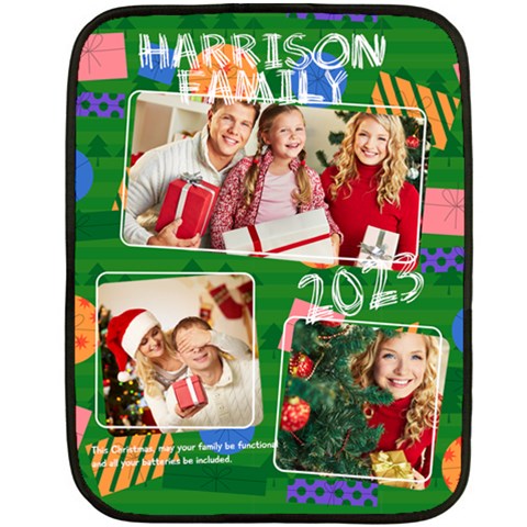 Xmas Photo Blanket By Oneson 35 x27  Blanket