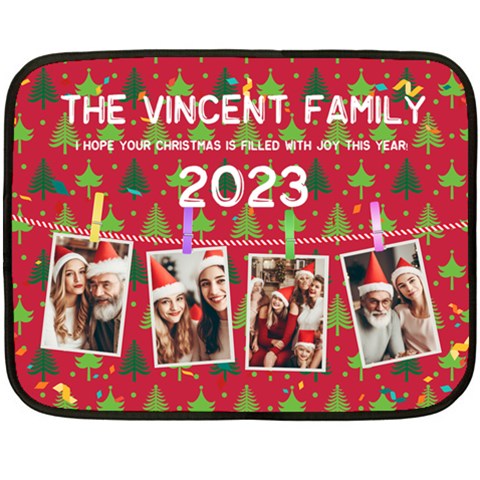 Xmas Photo Blanket By Oneson 35 x27  Blanket
