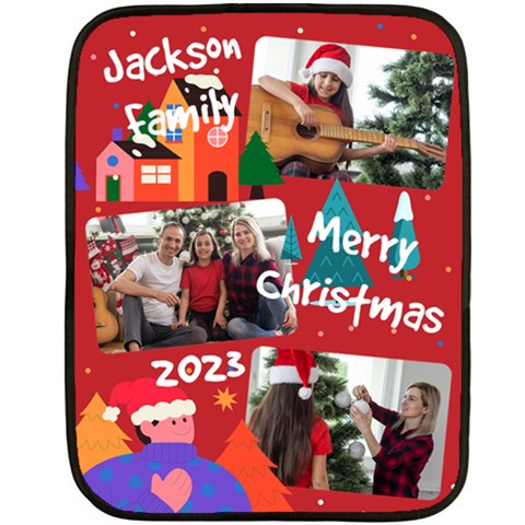 Xmas Photo Blanket By Oneson 35 x27  Blanket