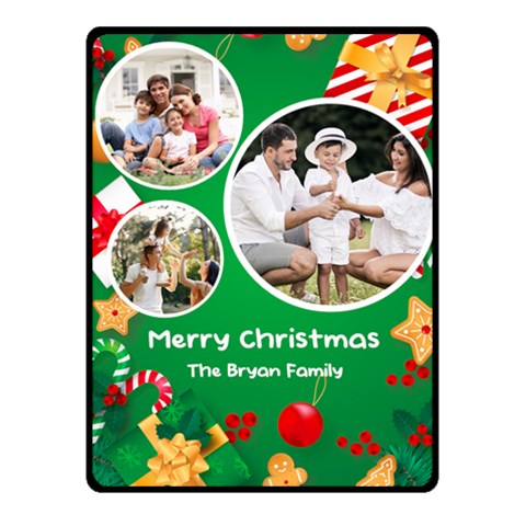 Christmas Family Photo Small Blanket By Joe 50 x40  Blanket Front