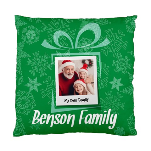 Xmas Photo Cushion By Oneson Front