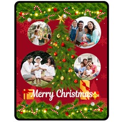 Christmas Tree Photo Medium Blanket - Fleece Blanket (Medium)