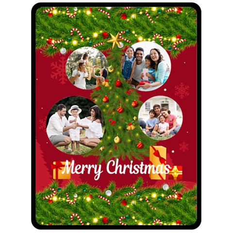 Christmas Tree Photo Large Blanket By Joe 80 x60  Blanket Front