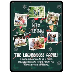 Christmas Ring Photo Large Blanket - Fleece Blanket (Large)