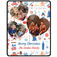 Christmas Family Photo Medium Blanket