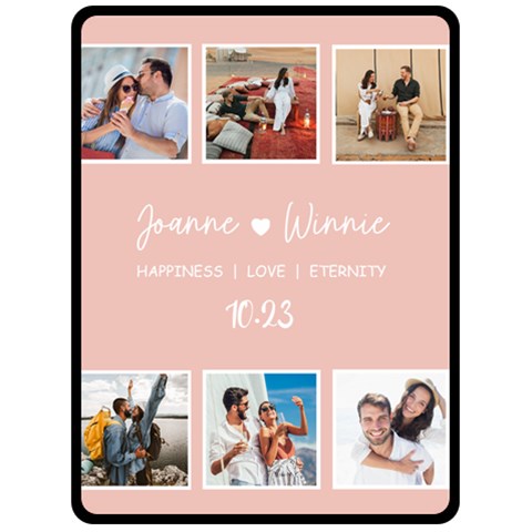 Personalized Couple Large Blanket By Joe 80 x60  Blanket Front