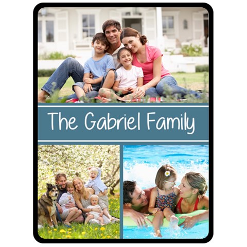 Personalized Family Large Blanket By Joe 80 x60  Blanket Front