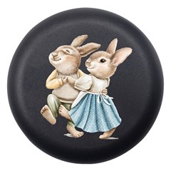 Rabbit Illustration Dento Box - Dento Box with Mirror