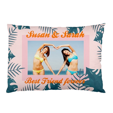 Plant Frame Pillow By Oneson 26.62 x18.9  Pillow Case
