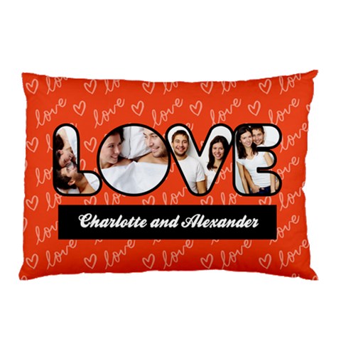 Love Frame Pillow By Oneson 26.62 x18.9  Pillow Case