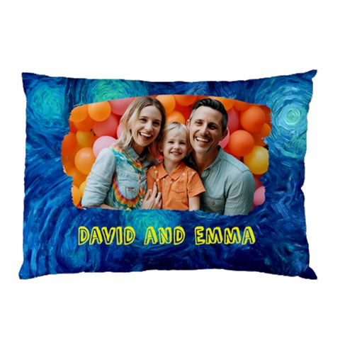 Water Color Frame Pillow By Oneson 26.62 x18.9  Pillow Case