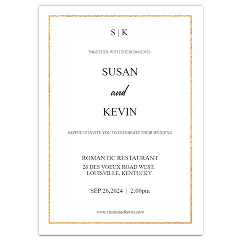 Wedding Invitation Card By Joe Back