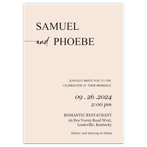 Wedding Invitation Card By Joe Back