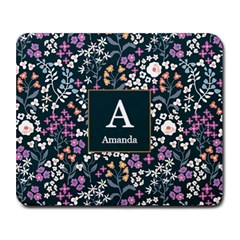 Initial Name Floral Mousepad - Collage Mousepad
