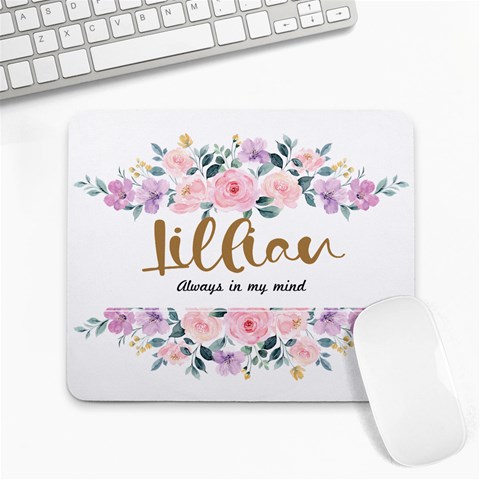 Watercolor Flower Name Mousepad By Joe 9.25 x7.75  Mousepad - 1