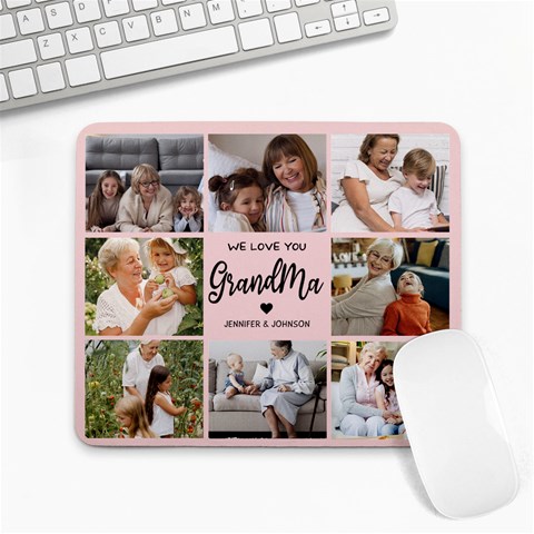 We Love You Family Photo Mousepad By Joe 9.25 x7.75  Mousepad - 1