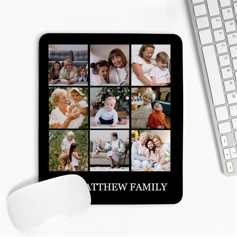 Collage Photo Family Name Mousepad By Joe 9.25 x7.75  Mousepad - 1