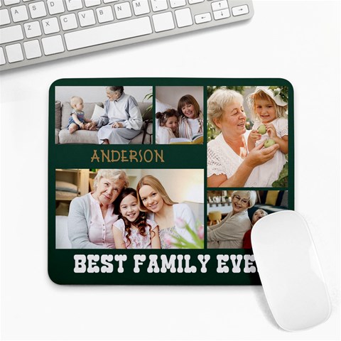 Family Name Photo Mousepad By Joe 9.25 x7.75  Mousepad - 1