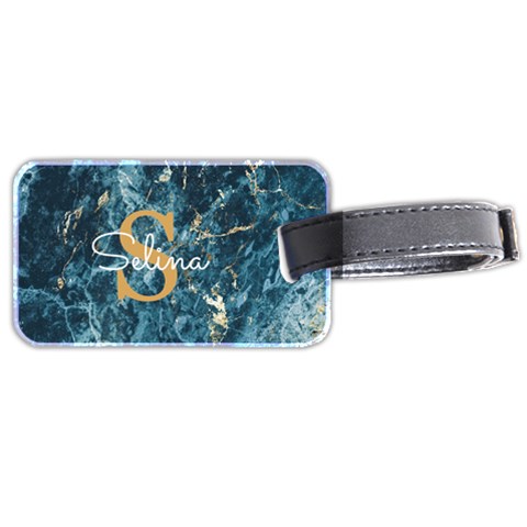 Initial Name Marble Luggage Tag By Joe Back