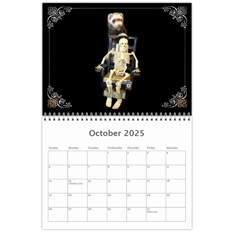 2025 Ferret Calendar By Tracy Pritchard Oct 2025