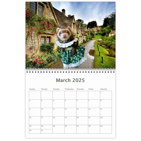 2025 Ferret Calendar By Tracy Pritchard Mar 2025