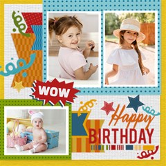 Personalized Happy Birthday ScrapBook - ScrapBook Page 12  x 12 