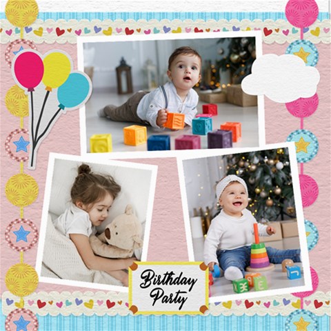 Personalized Happy Birthday Scrapbook By Joe 8 x8  Scrapbook Page - 1