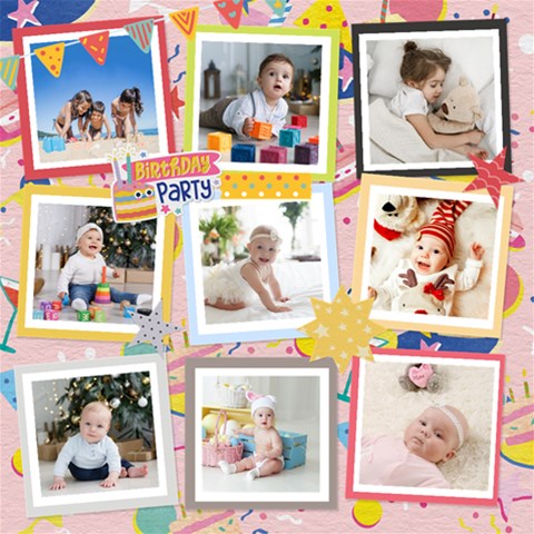 Personalized Happy Birthday Scrapbook By Joe 12 x12  Scrapbook Page - 1