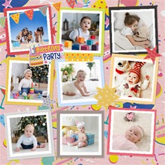 Personalized Happy Birthday ScrapBook - ScrapBook Page 8  x 8 