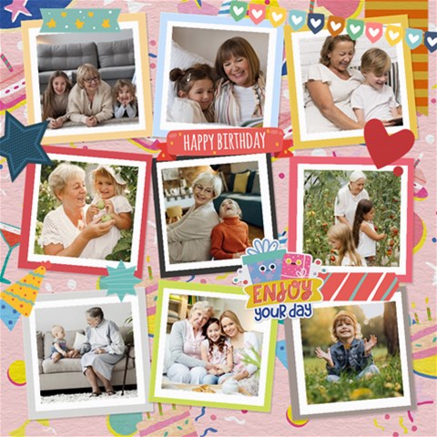 Personalized Happy Birthday Scrapbook By Joe 8 x8  Scrapbook Page - 2