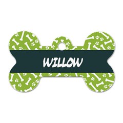 Color Graphic Pattern - Dog Tag Bone (One Side)