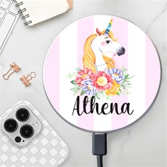 Personalized Unicorn Name Wireless Fast Charger - Wireless Fast Charger(White)