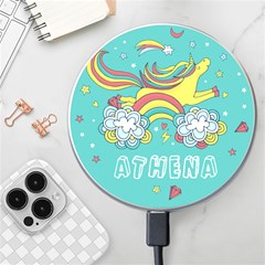 Personalized Unicorn Name Wireless Fast Charger - Wireless Fast Charger(White)