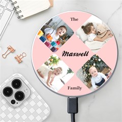 Couple Family Photo Name Wireless Fast Charger - Wireless Fast Charger(White)