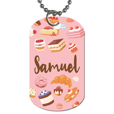 Dessert Name Dog Tag By Joe Front